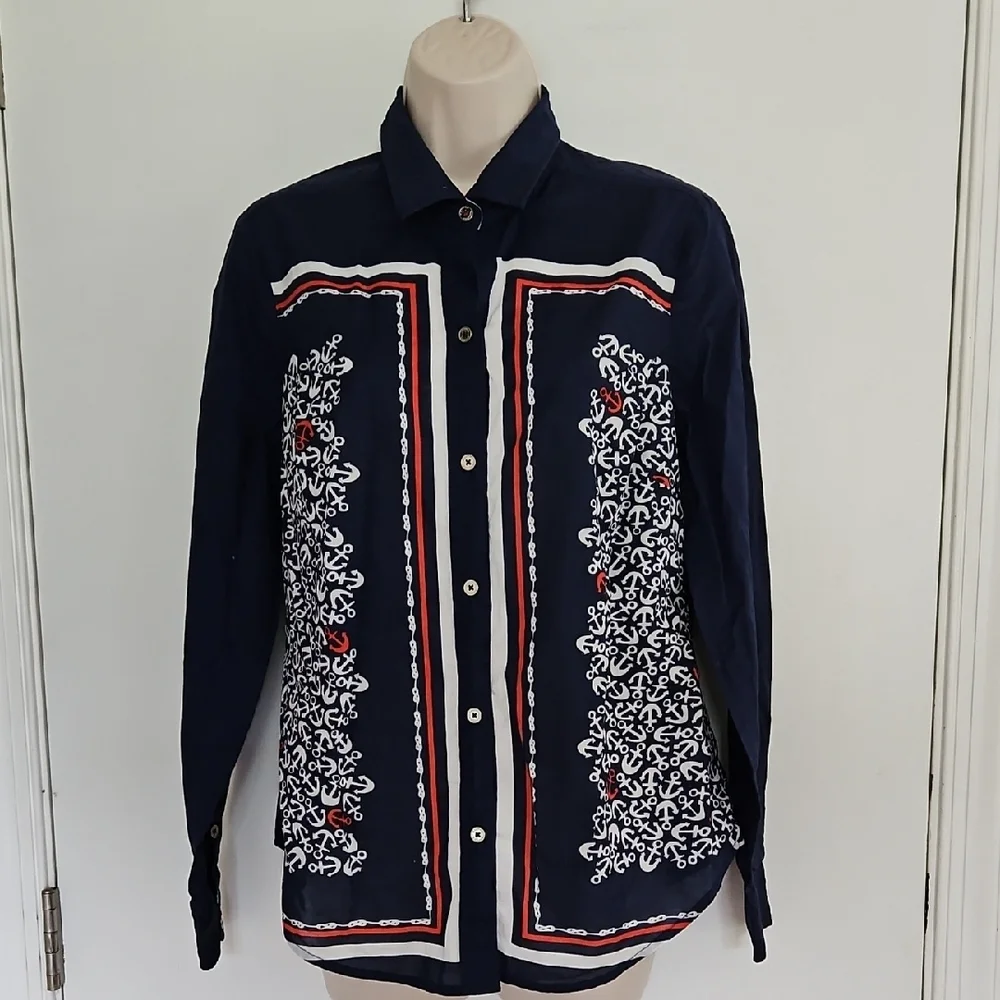 Nautica Anchor Top Size L - Picture 1 of 10